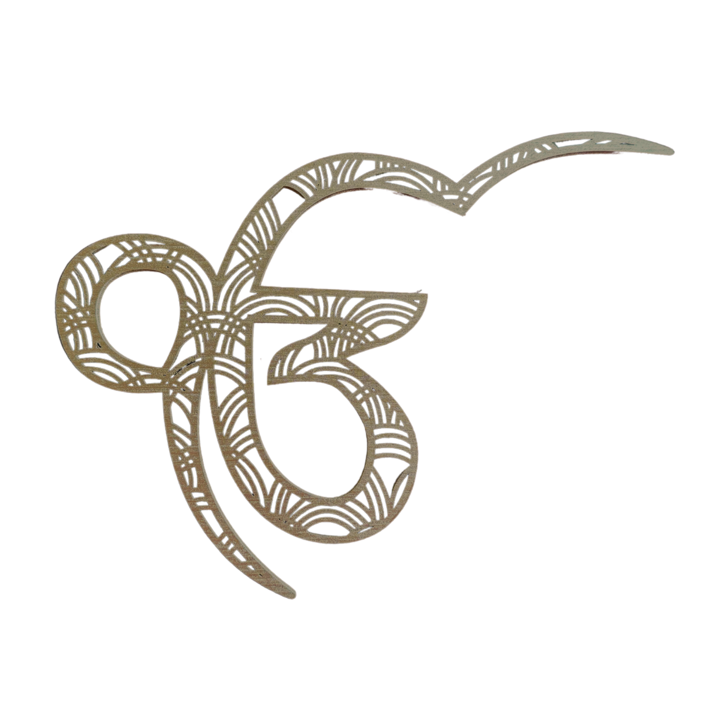 Golden Ik Onkar Wooden Wall Art – A Symbol of Divine Blessings